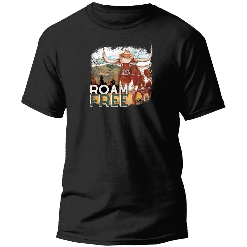 Roam Free Longhorn Graphic T-Shirt