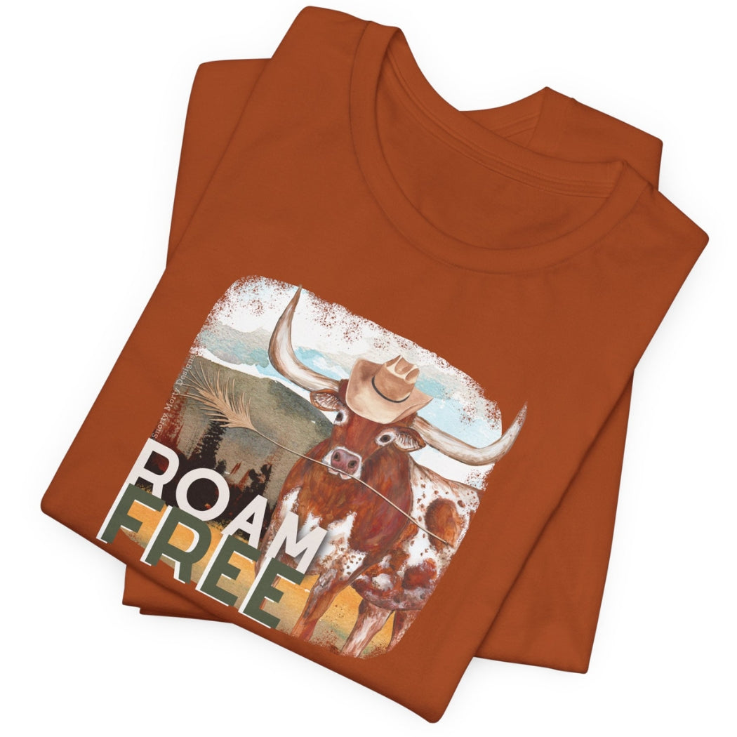 Roam Free Longhorn Graphic T-Shirt