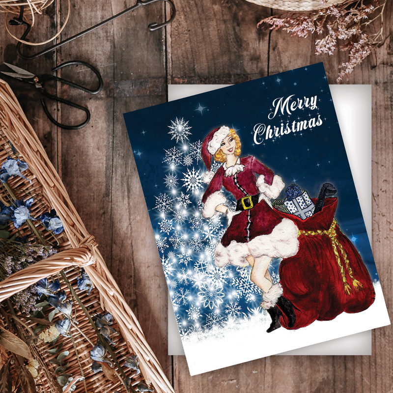 HOL-013 Santa Baby Christmas Card - Wholesale