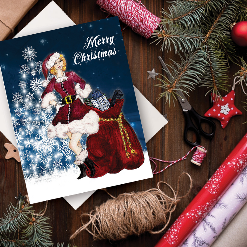 HOL-013 Santa Baby Christmas Card - Wholesale