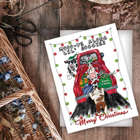 Santas Heifers Card