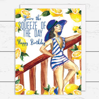 BDAY-012 Squeeze of the Day Birthday Card - Wholesale