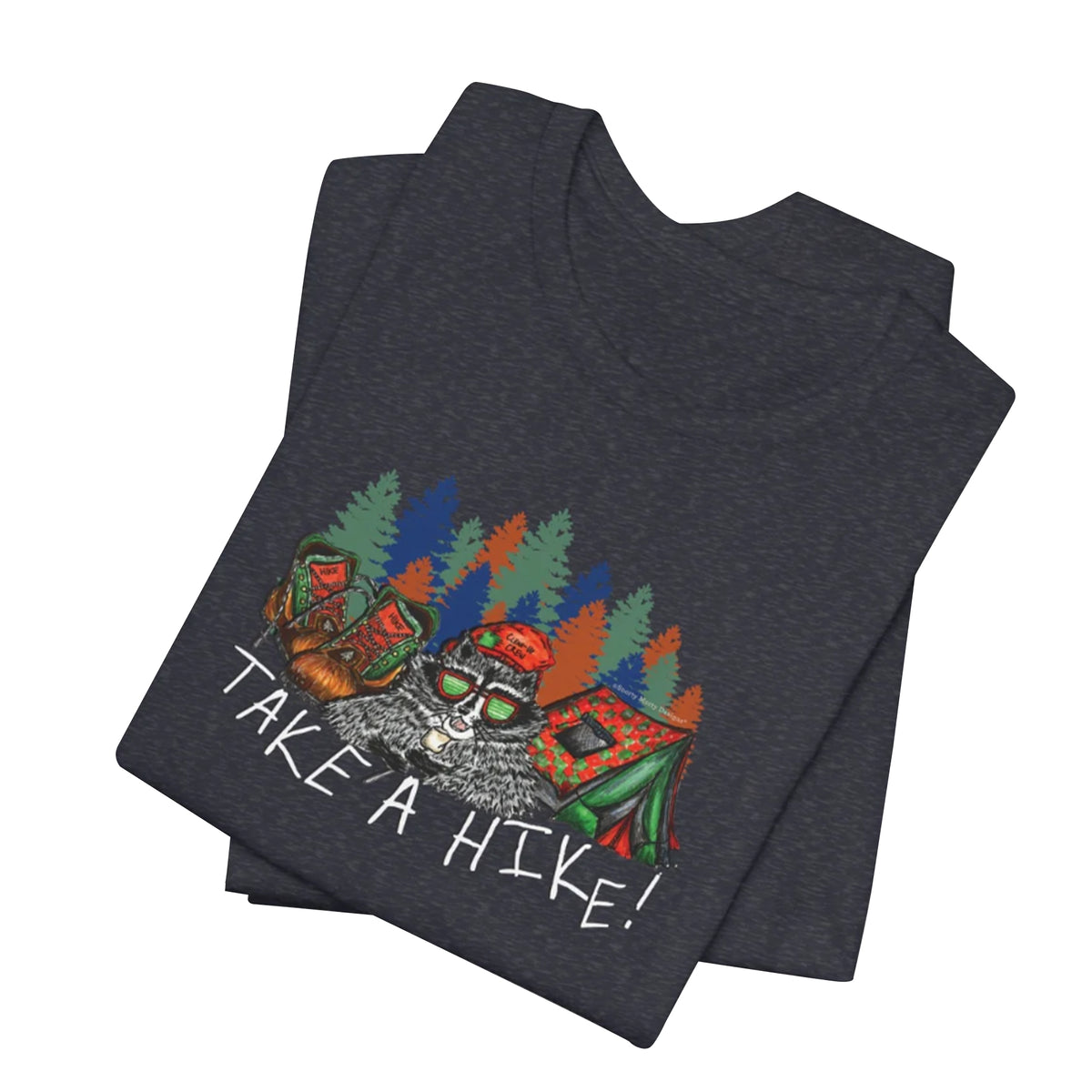 Take a Hike Shirt – Funny Hiking Raccoon Trail Tee