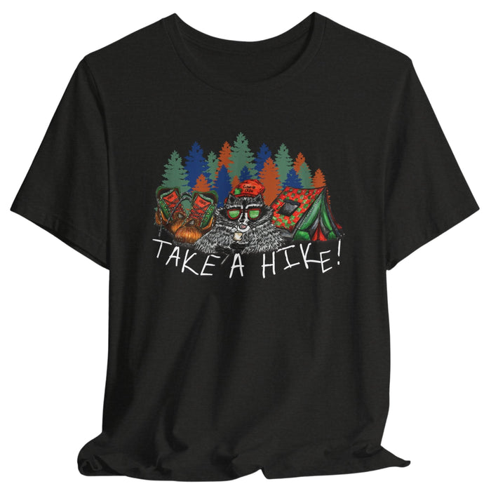 Take a Hike Shirt – Funny Hiking Raccoon Trail Tee