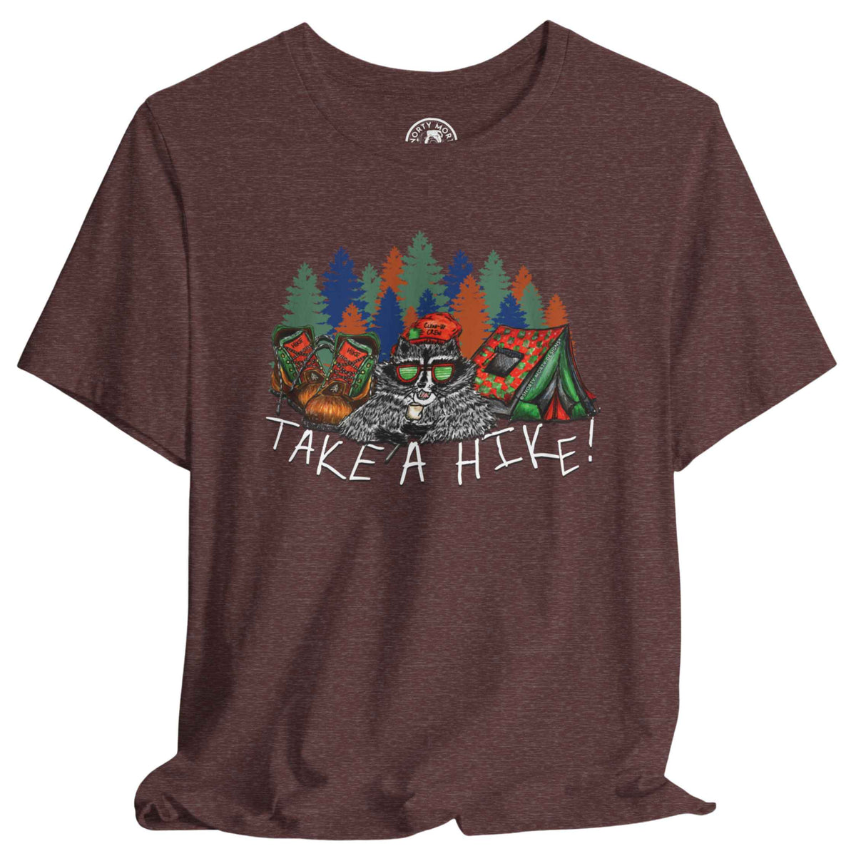 Take a Hike Shirt – Funny Hiking Raccoon Trail Tee