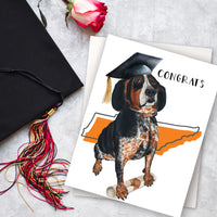 Tennessee Hound Dog Graduation Card