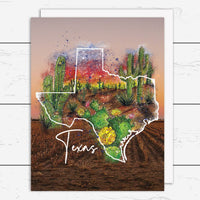 MAP-001 Texas Desert Card - Wholesale