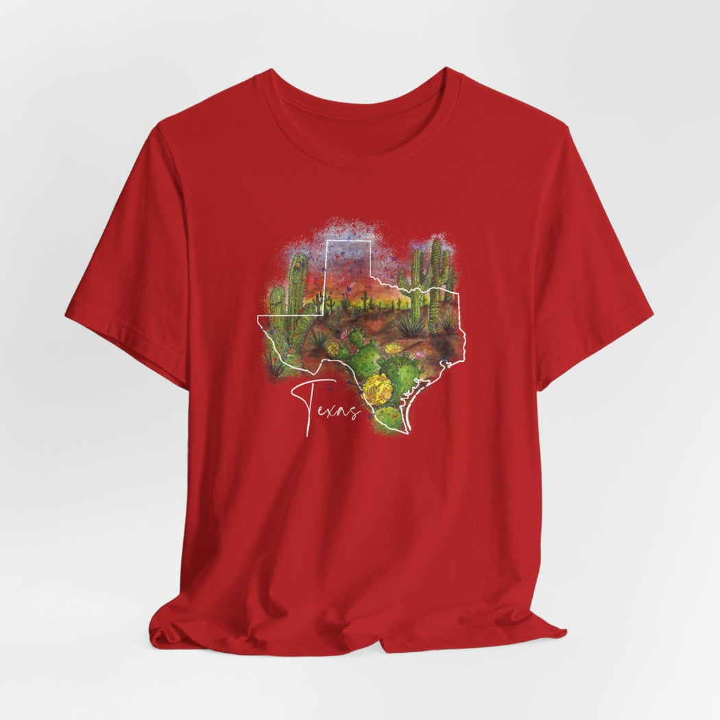 TS-010 Texas Desert Graphic T-Shirt - Wholesale