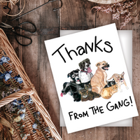 THX-005 Thanks from the Gang Card- Wholesale