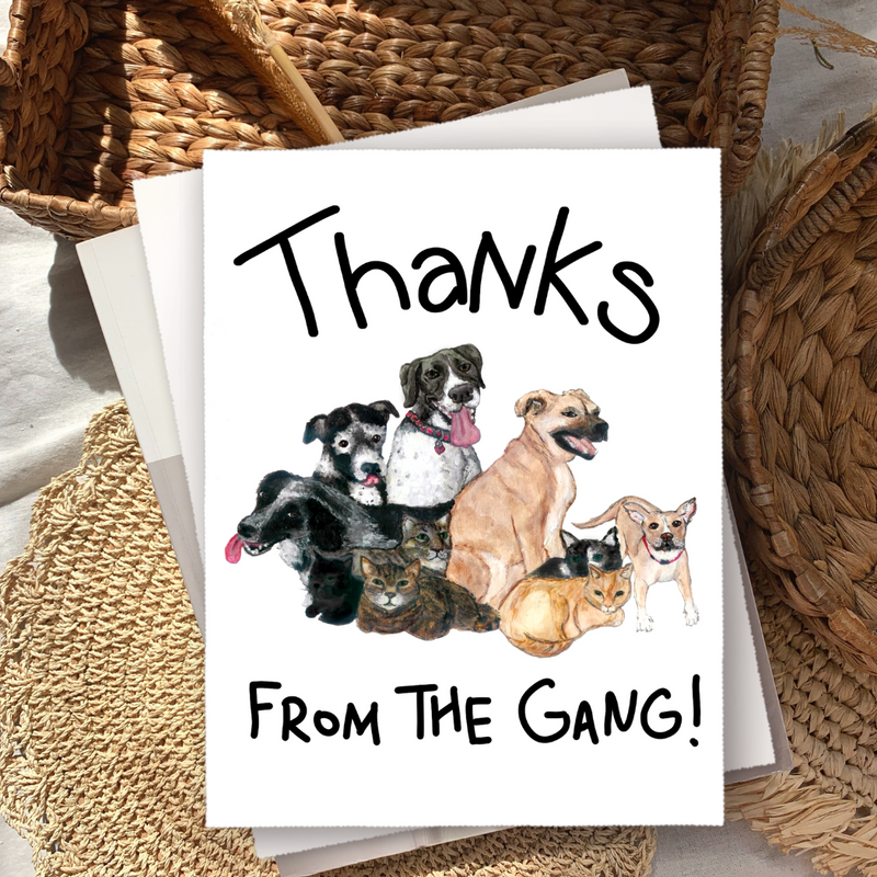 THX-005 Thanks from the Gang Card- Wholesale