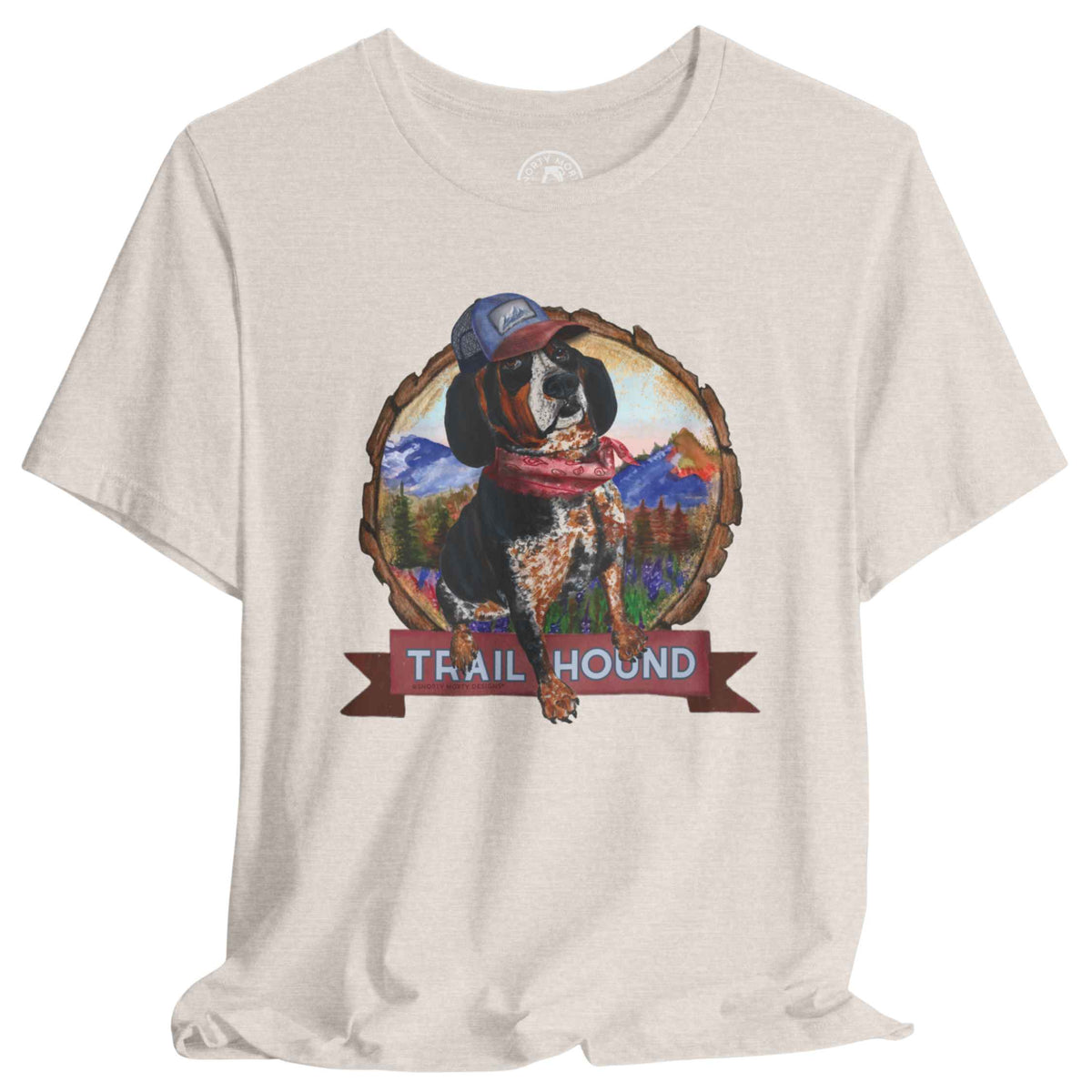 Trail Hound Dog Shirt – Funny Hiking Tee for Nature Lovers | Snorty Morty Designs