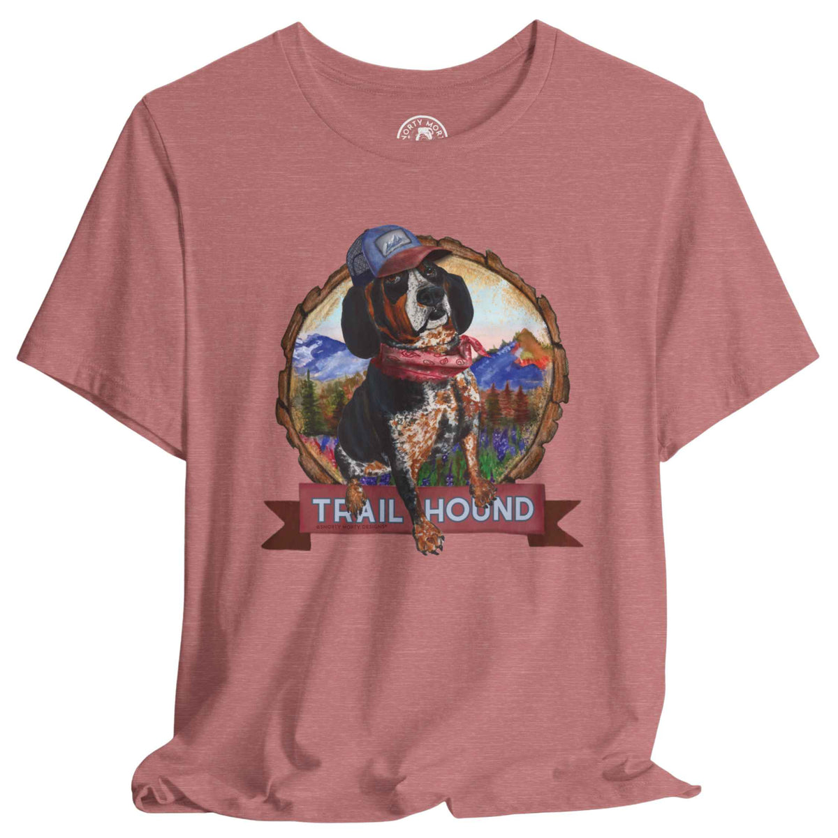 Trail Hound Dog Shirt – Funny Hiking Tee for Nature Lovers | Snorty Morty Designs