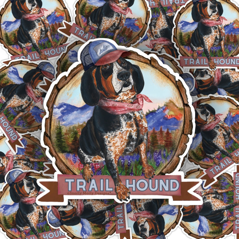 STK-031 Trail Hound Sticker - Wholesale