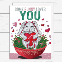 LOV-001 Valentines Bunny Card - Wholesale