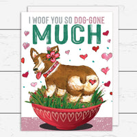 Valentines Corgi Card