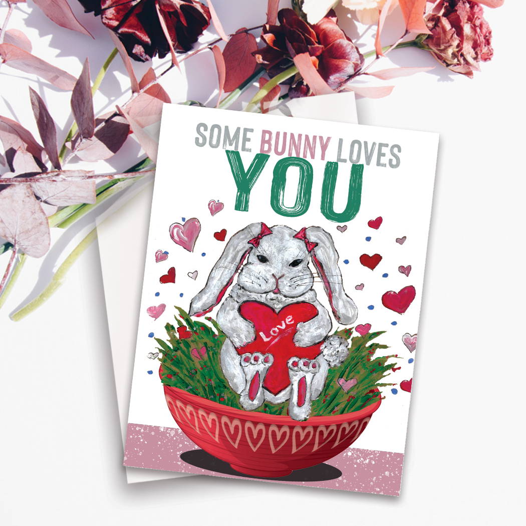 Valentines Bunny Card