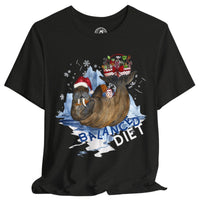 Balanced Diet Walrus Christmas Shirt – Funny Holiday Milk & Cookies Shirt