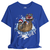 Balanced Diet Walrus Christmas Shirt – Funny Holiday Milk & Cookies Shirt