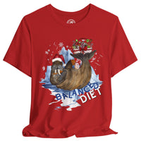 Balanced Diet Walrus Christmas Shirt – Funny Holiday Milk & Cookies Shirt