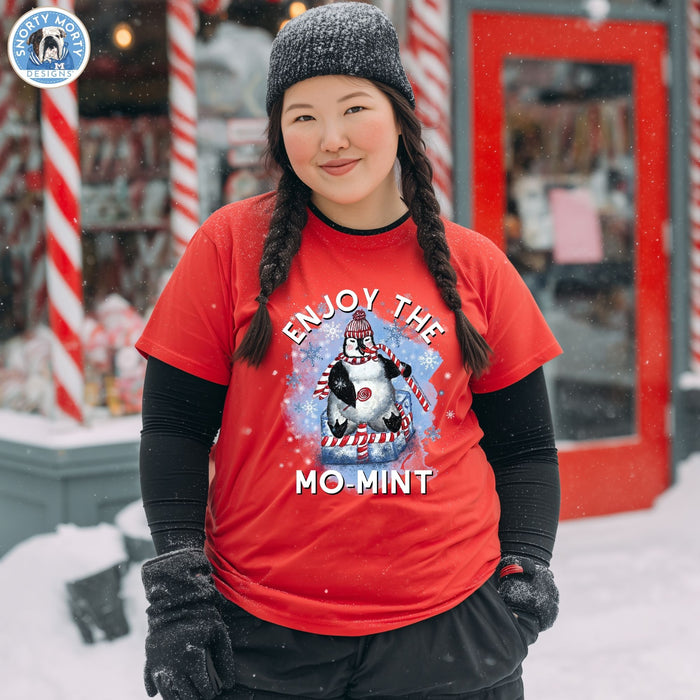 Enjoy the Mo-Mint – Funny Penguin Christmas Shirt