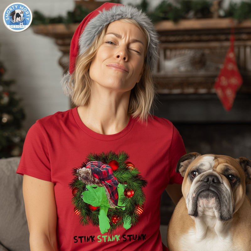 Stink Stank Stunk – Funny Bulldog Grinch Christmas Shirt