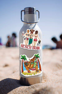 STK-026 Beach Bum Sticker - Wholesale
