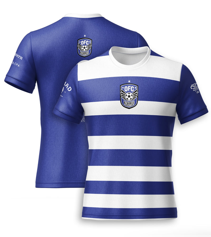 OFC Official Soccer Jersey – Blue & White Striped