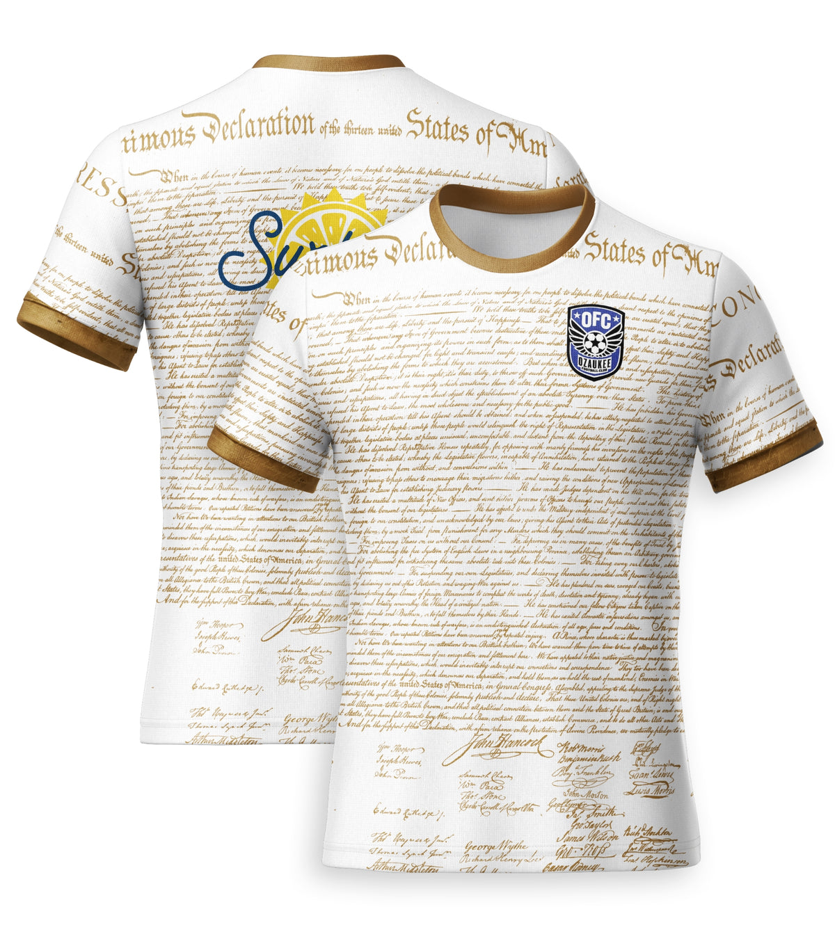 Custom Declaration of Independence Soccer Jersey