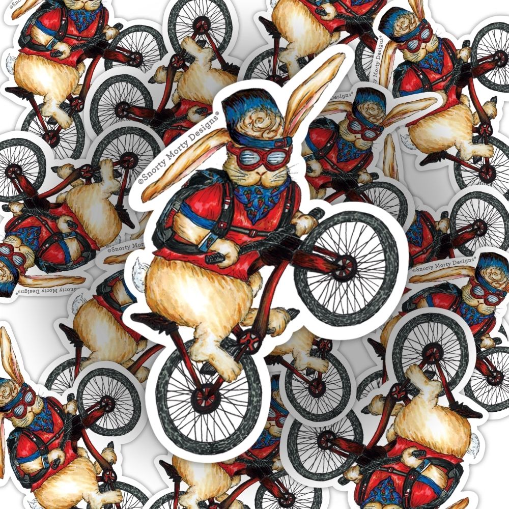 Biker Bunny Sticker_02