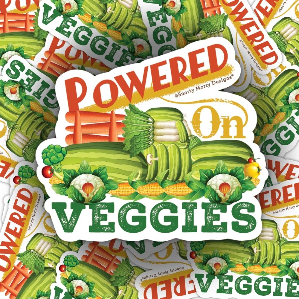 Powered On Veggies Sticker_02